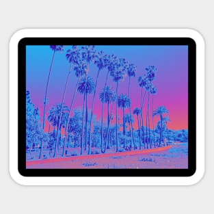 Cali in Vaporwave Sticker